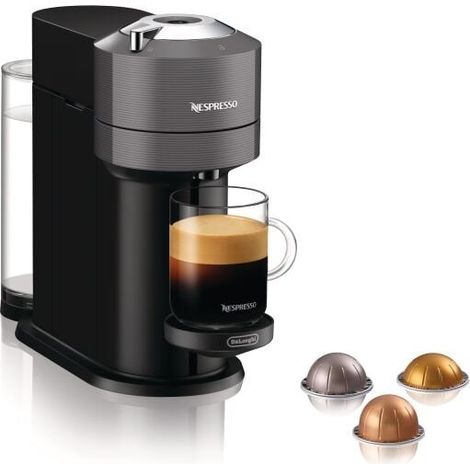 Machine à café à capsules manuelle automatique De Longhi Nespresso Vertuo ENV 120.GY 1,1 L Gris