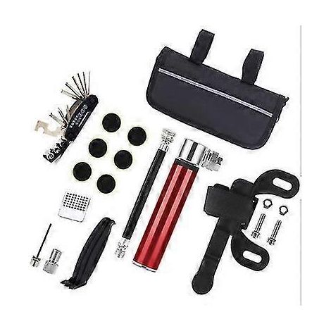 Accessoire vélo 16 en 1 Outils multifonctions de réparation de vélo Kit de réparation de vélo complet en métal (1/4)