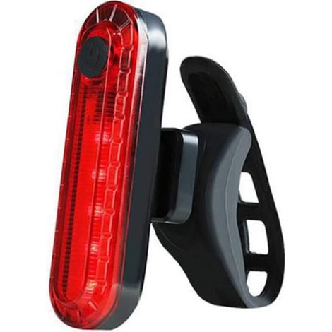 Feu arrière de vélo USB, lumière de vélo arrière Rechargeable LED Lumineuse/lumière de Casque/voyants d'avertissement de vélo pour Le Cyclisme,- 4 Options de Mode d'éclairage (Rouge)