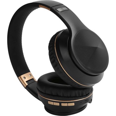 Casque de Basse Stéréo sans Fil Pliable Over Ear Bluetooth 5.0 avec Pilote 40 Mm, Son HiFi et Prise en Charge de la Carte Mémoire pour Les Sports de Jeu en Voyage (1/5)