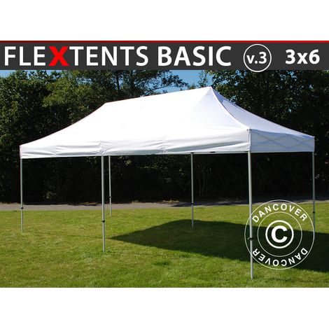 Pop up gazebo FleXtents Basic v.3, 3x6 m White