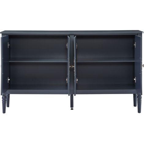 Buffet bleu marine MODENUIT à motifs en relief, grande capacité et angles arrondis (1/5)