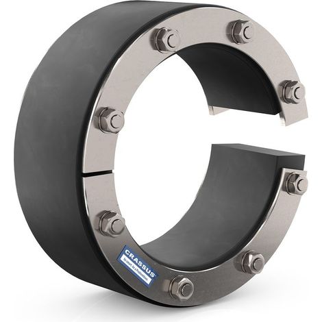 Joint CR Pressdg. type SD60-T, DN 80, diamètre extérieur 0-55 mm jusqu'à 5 bar, joint : 60 mm, EPDM / V4A