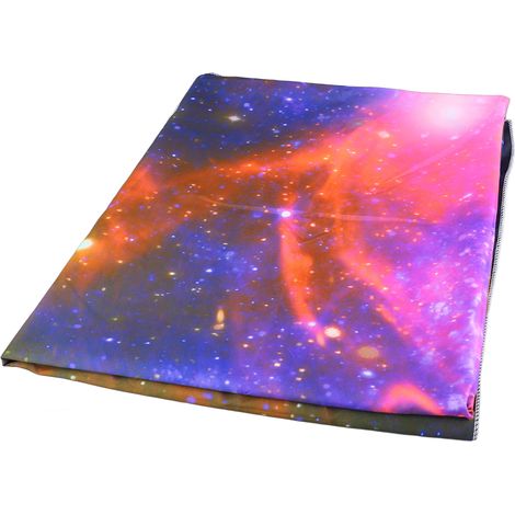 Tapisserie UV Néon Ciel Étoilé Nébuleuse, Douce et Confortable, Phosphorescente dans l'Obscurité, Décoration Murale pour Chambre et Fête, GTXK (155), 230x180cm (1/5)