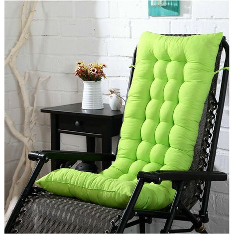 Coussin de chaise berçante, Coussin Chaise Longue de Jardin,Coussin de chaise longue à dossier haut, Coussin fauteuil jardin epaissi, Coussin Exterieur de Chaise Bercante / Chaise à Bascule, f (1/5)