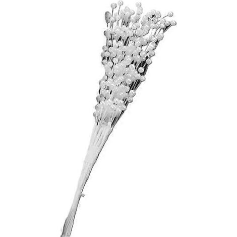 Bouquet de 10 pièces ravissant pour le salon, tiges inaltérables, fait main avec perles artificielles, magnifique bouquet de mariageblanc (1/5)