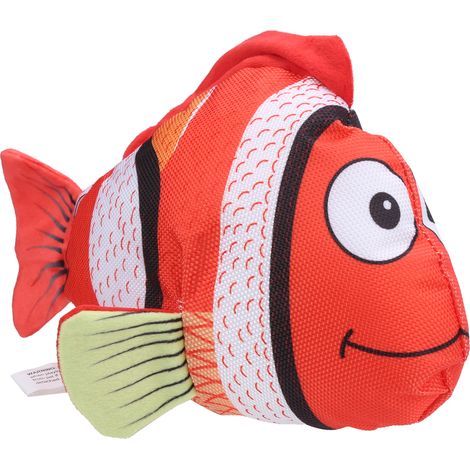 Poisson interactif en forme de poisson rouge, jouet à mâcher et à griffer pour chats d'intérieur (1/5)