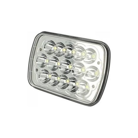 Faro Led Truck Headlight Rettangolare 7 Pollici 45W 12V 24V Per Camion Bi-Luce H4 Anabbagliante Abbagliante