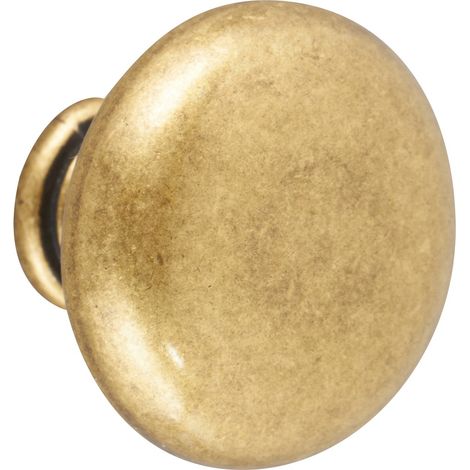 Englischer Möbelknopf, Zamak in Altgold, H.30 x B.30 x T.25 mm CHRISLIGNE
