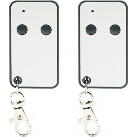 Telecommande Portail - 2 Canaux - 433,92 Mhz - Compatible Roger H80 M80 TX1 TX10 TX22 E80 TX52R TX54R - Pack De 2 (1/5)