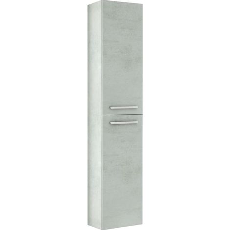 ONDEE - Mueble de baño de la colección ARUBA - Entregado en kit - columna 30cm - Cemento melamina (1/10)