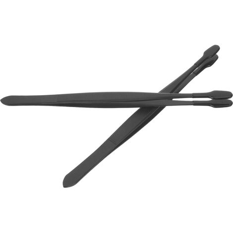 Lot de 2 pinces à tampons en acier inoxydable avec surface (1/5)