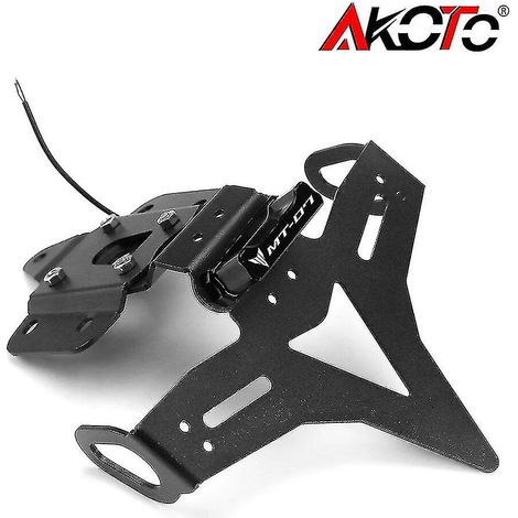 Cadre de plaque d'immatriculation de haute qualité avec éclairage LED pour Yamaha MT-07 FZ-07 FZ07 MT07 2014 2015 2016 2017 2018 2019 2020 2021