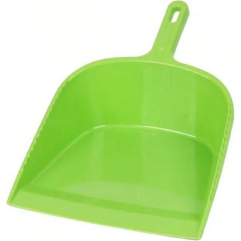 Pelle à poussière en plastique brillante et robuste, pour balayage intérieur et extérieur (Vert) (1/3)