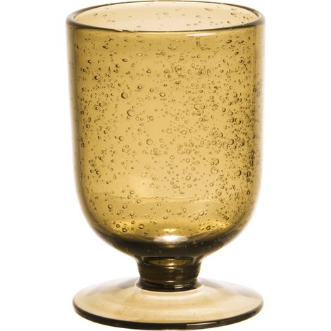 Table Passion - Verre à pied Gordes Bullé 25 cl ambre (lot de 6)