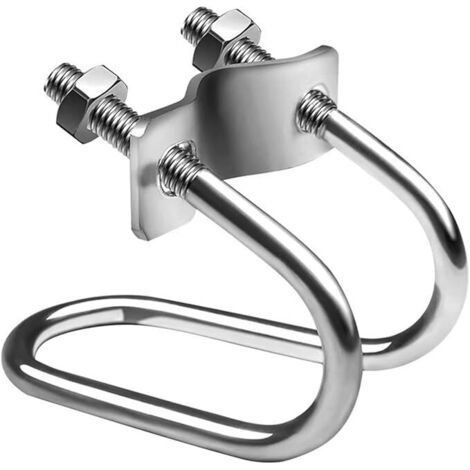 20-gauge 20-gauge (4-point outer diameter pipe clamp) four galvanized double pipe clamps, U-shaped screws, cross bolts, steel pipe connectors, scaffolding (1/4)