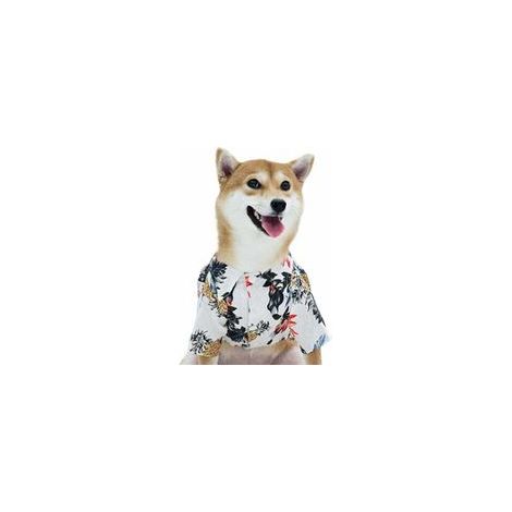 Chemises pour chiens hawaïennes(Blanc L)-Fei Yu (1/2)