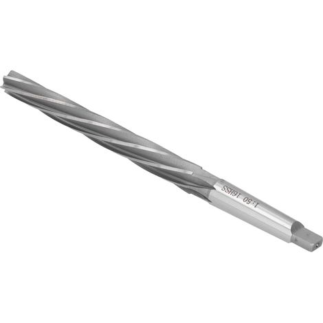Alésoir 1:50 HSS pour machine-outil, petite tête, lame 16 x 6, longueur de lame 160 x 2, queue conique W4241 (1/5)