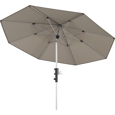 KNIRPS Phoenix 315 cm rund Balkonschirm 4 Farbvarianten Kurbelschirm Sonnenschirm 509 Sand (1/2)