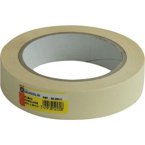 Ruban de masquage papier Mondelin blanc
