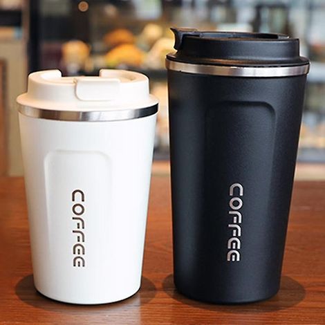 Bouteille thermos 500/380ml - Tasse à café isotherme pour voiture - Gobelet de voyage thermique - Gourde sous vide pour cadeaux (1/4)