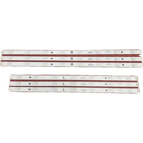 LED-Streifenlicht, 108,4 cm Länge, 12 V Spannung, Lichtstrom 60 Lumen, Kunststoffmaterial, kompatibel mit mehreren TV-Modellen (1/5)