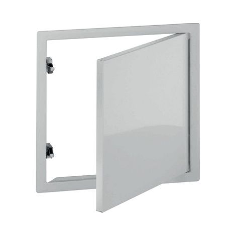 Placo – Trappe de visite acier laqué blanc 200 x 200 mm – Ouverture par pression – Cadre 2 mm pour accès maintenance facile (1/6)