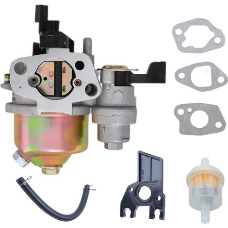 Kit de montage de carburateur pour Honda GX160 GX200 GX120 GX140 avec filtre à carburant, tuyau de carburant (6,7") et pare-chaleur (1/5)
