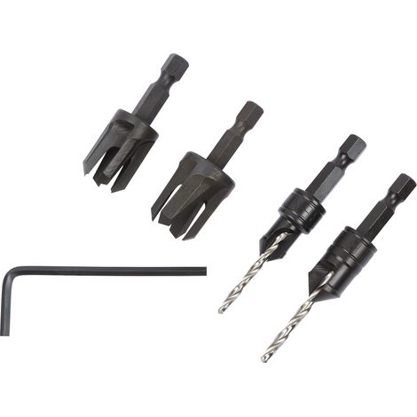 Trend SNAP/PC/A Snappy 4 Piece Set Countersink & Plug cutter Set (1/5)