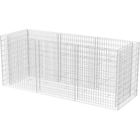 Maison Exclusive - Arriate de gaviones de acero 270x90x100 cm