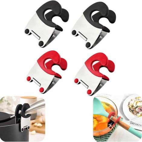 Support en 4 parties support pour spatule support pour cuillère porte (multicolore, 7,8 x 5 cm) (1/5)