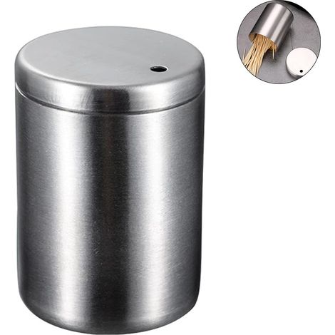 Soporte pequeño de acero inoxidable para palillos, soporte creativo para palillos, dispensador automático de palillos, dispensador de palillos práctico, resistente a la corrosión para mesas de cocina (1/5)