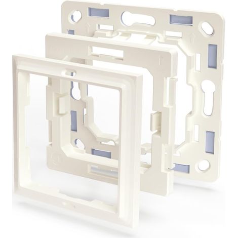 Shelly Plug & Play BLU Wall Switch 4 Adapter Gira & Merten Weiß
