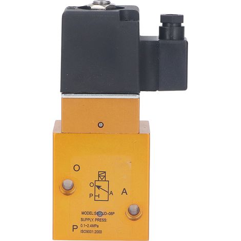 Guide intérieur de l'électrovanne G1/4 po, 2 positions, 3 voies, vanne d'inversion haute pression 24 V CC