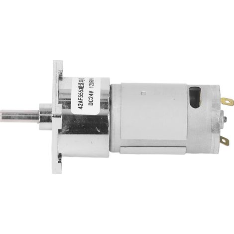 DC24V Getriebemotor, selbsthemmender Schneckengetriebemotor mit zentraler Welle, CW/CCW 42F555, 120 U/min (1/5)