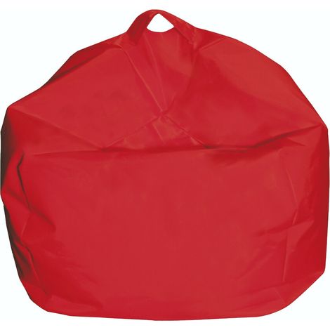 King Home Fußhocker 65x62h cm mit abnehmbarem Bezug rot