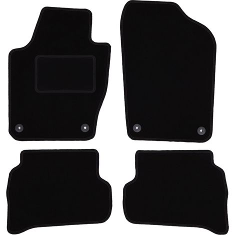 Tapis en velours noir pour Volkswagen Polo V à hayon (2009-2017) (1/5)