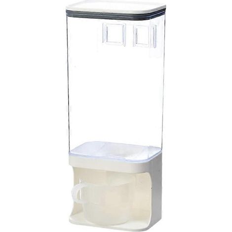 Mural sec aliments distributeur transparent plastique sec aliments distributeur sec aliments fruit boîte rangement (1/5)