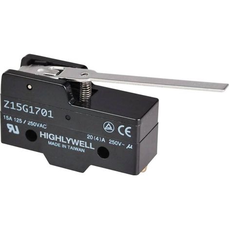Mikroschalter mit 65-mm-Hebelschalter 15A/250Vac ON-(ON)