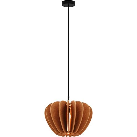Maytoni Cambio Lampadario moderno a sospensione nero 1xE27 paralume in terracotta (1/5)