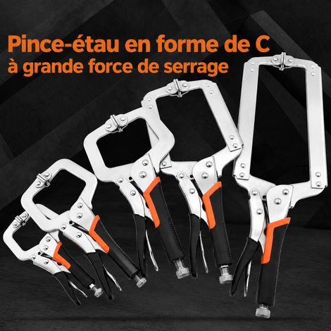 Pince-étau de serrage en C 6 pouces 170 mm style américain à tête mobile 6 170 réf 9464 1 × 1 × 1 cm 50 g – Livraison gratuite (1/5)