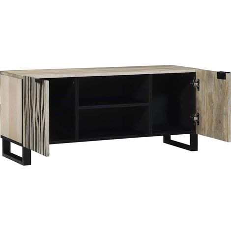 Maison Exclusive - TV-Einheiten Weiß 105 x 33 x 46 cm Holzwerksto