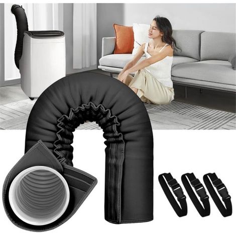 Gaine Isolante pour Tuyau de Climatiseur - Gaine Isolante Transportable pour Climatiseur - Accessoires De Ventilation Anti-Chaleur (1/5)