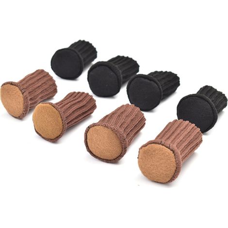 Chaussettes Pour Pieds De Chaise - 7 x 4 cm - En Feutre Épais Anti-dérapant Et Silencieux - Pour Sol Lambrissé Carrelage Bois Moquette - Lot De 24 (1/5)
