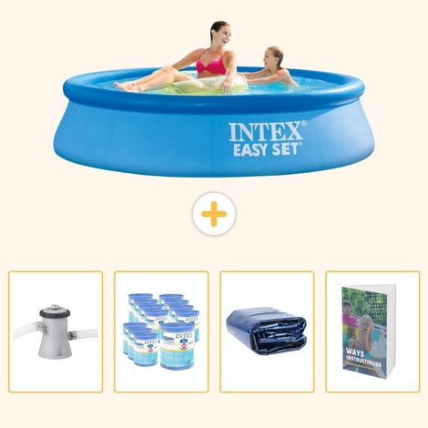 Intex Piscine Easy Set Ronde - 244x61 cm - 5-pièces  SCB102 (1/5)