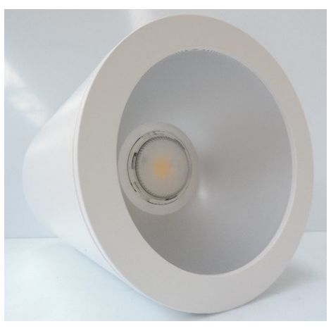 Plafonnier Applique Tube blanc LED 25W 4000K 3755lm Ø 180mm L: 250mm IP20 TARGETTI 1T3177