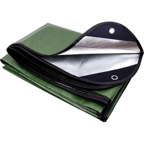 150 x 210 cm Couverture de survie réutilisable,imperméable et résistant au vent, adapté aux urgences extérieures, camping et tentes (1/5)