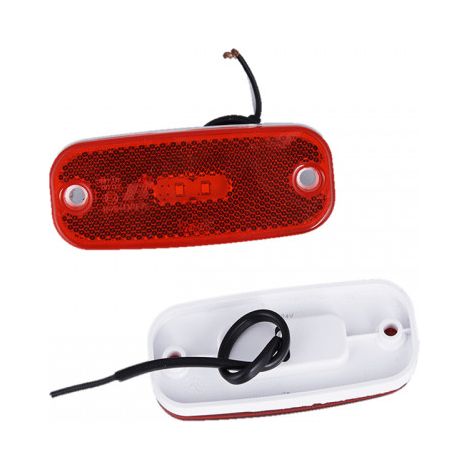 Maxter – Feux de position à LED 12 V rouge – Dimensions 111 x 45 x 15 mm – Entraxe 90 mm pour installation arrière – Visibilité accrue