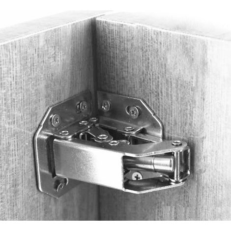 Set mit 2 Edelstahl-Brückenbändern für Schubladen und Türen, Haushaltsbeschläge, 11 x 7 x 4,6 cm (1/5)
