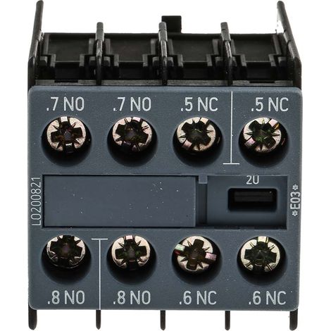 Contact auxiliaire Siemens Sirius Innovation 3RH2 4 contacts 2 NF + 2 NO à vis ( Prix pour 1 )